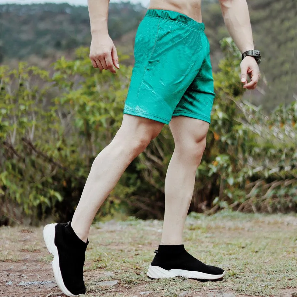 Marine Green shorts (4 way stretch) - Sale