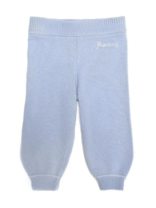 Marni  Pants Logo Baby Blue