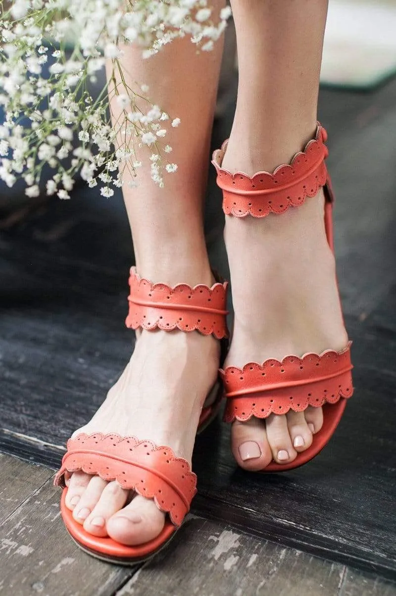 Midsummer Sandals in Vintage Red