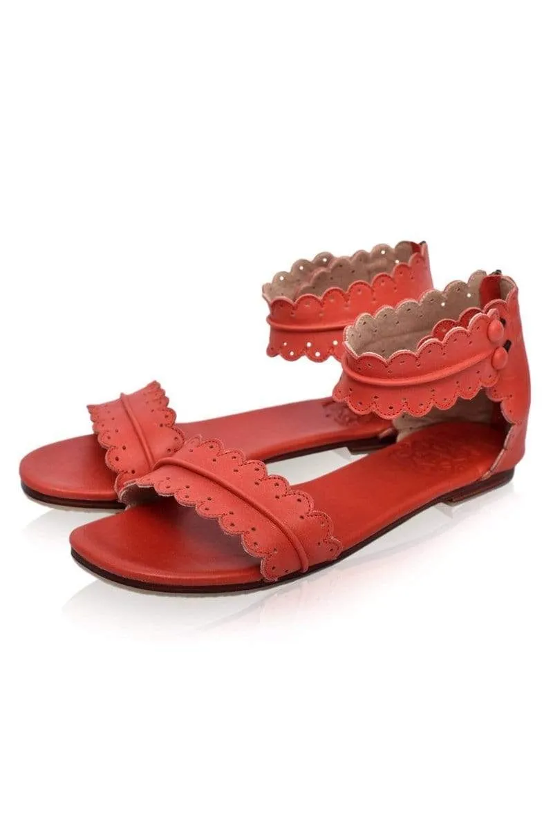 Midsummer Sandals in Vintage Red