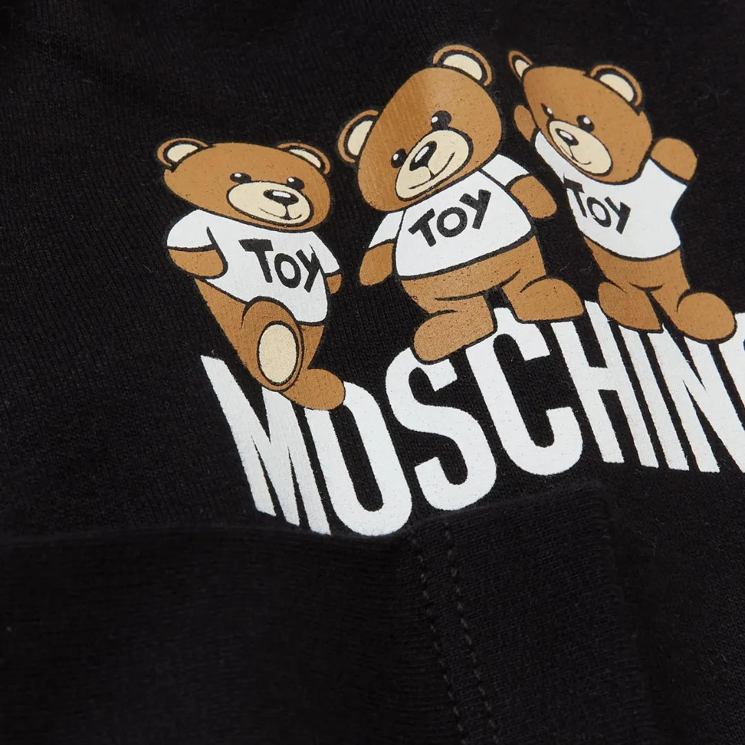 Moschino Track Pants Bear Logo Black