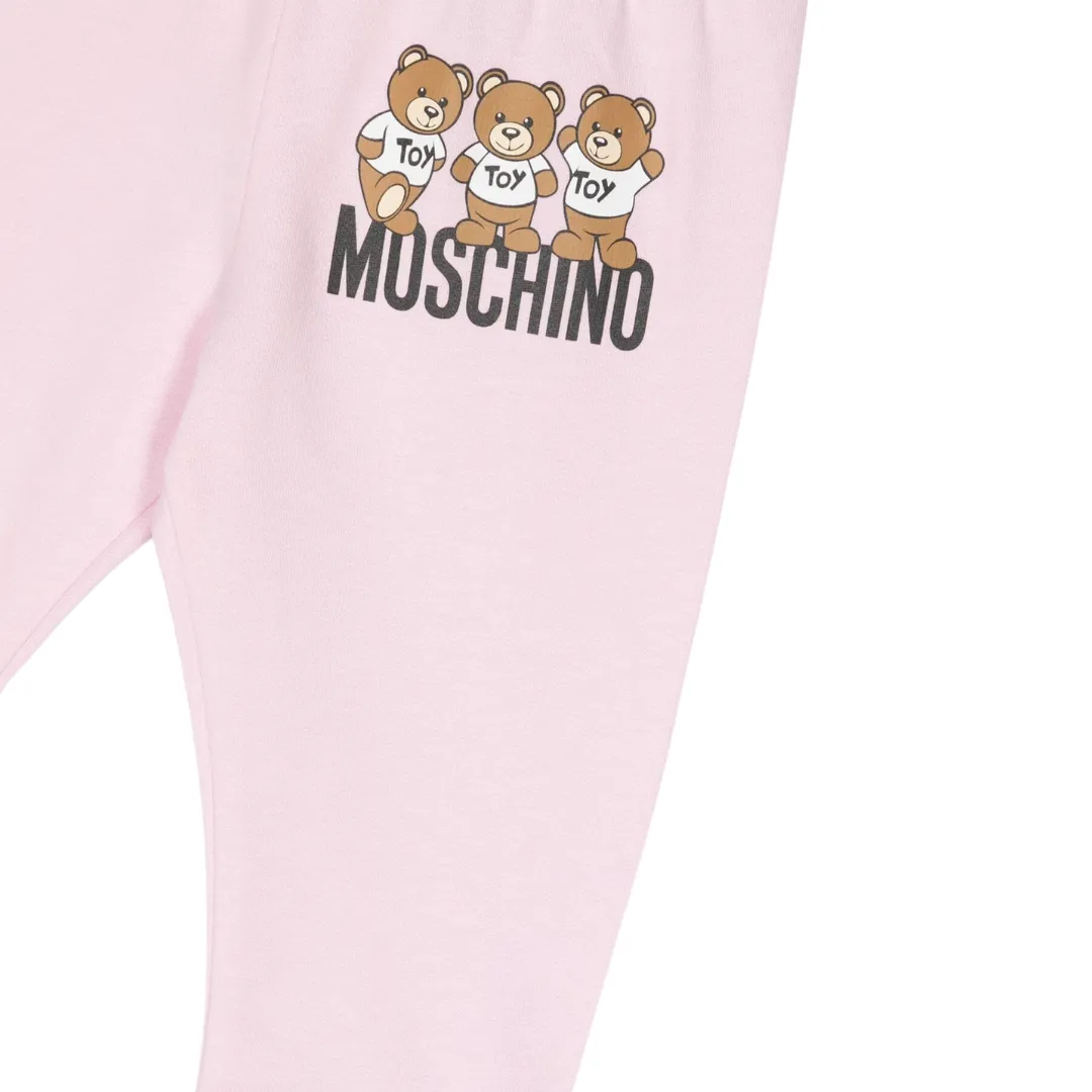 Moschino Trackpants Bear Logo Pink