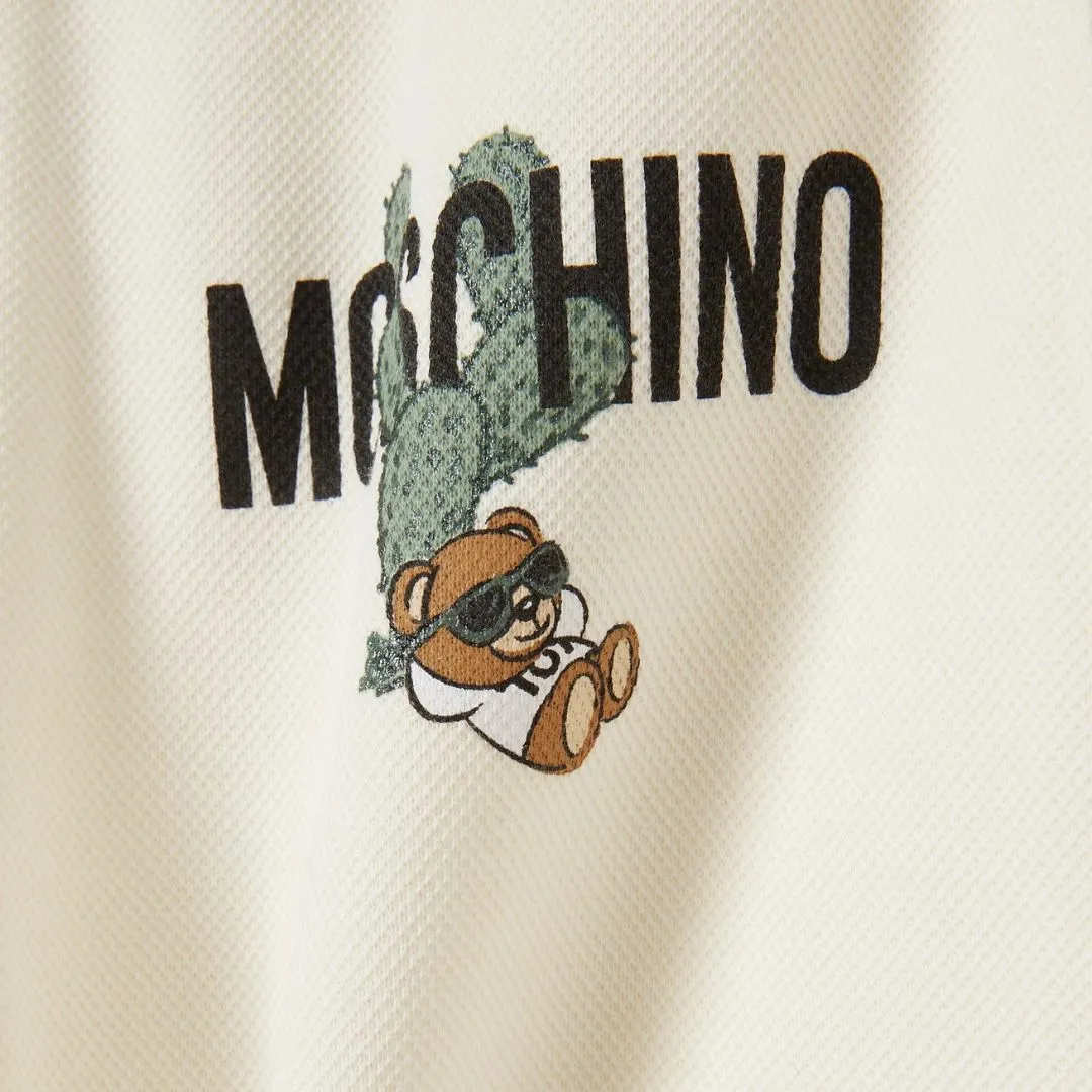 Moschino Trackpants Logo Cactus White