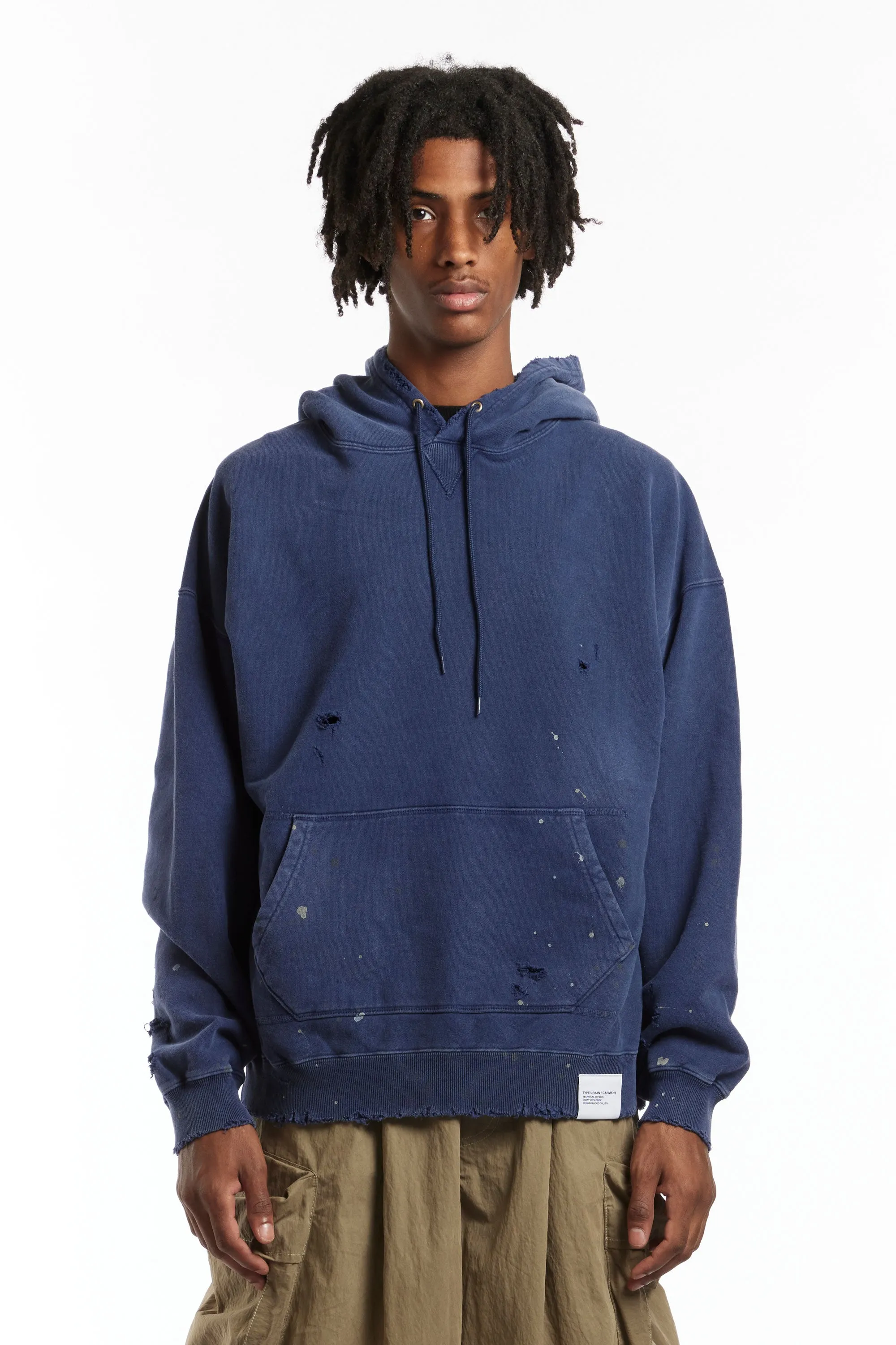 NEIGHBORHOOD - DAMAGE HOODED SWEATSHIRT