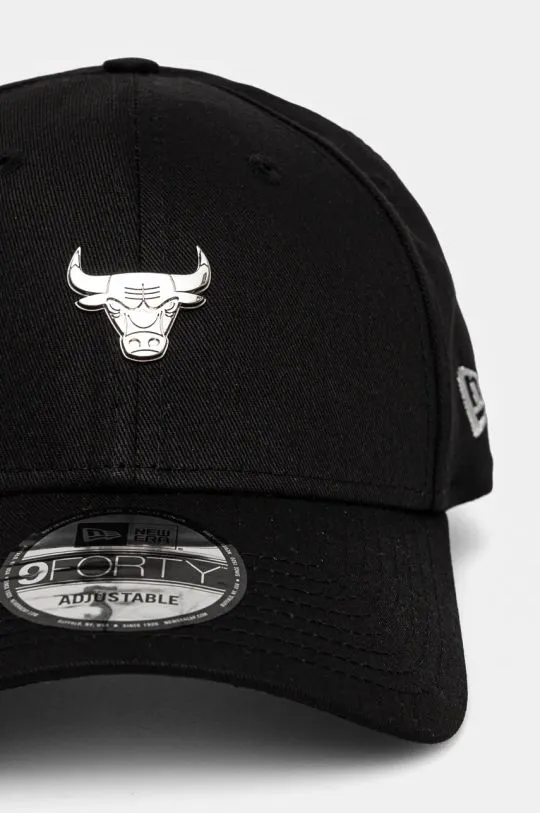 New Era cotton baseball cap CHICAGO BULLS black color with an application 60565153