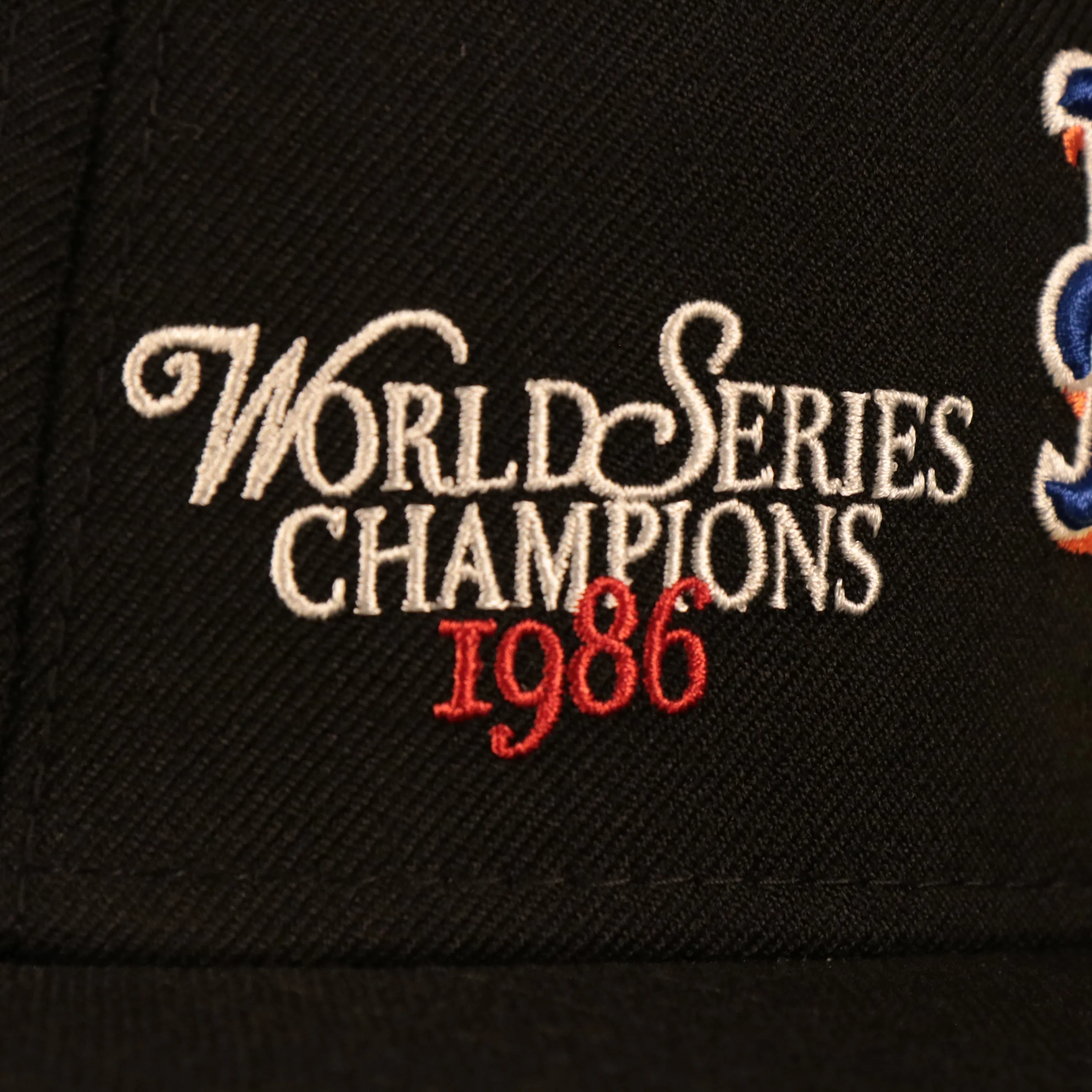 New York Mets 1986 World Series Script Patch Gray Bottom 59Fifty Fitted Cap