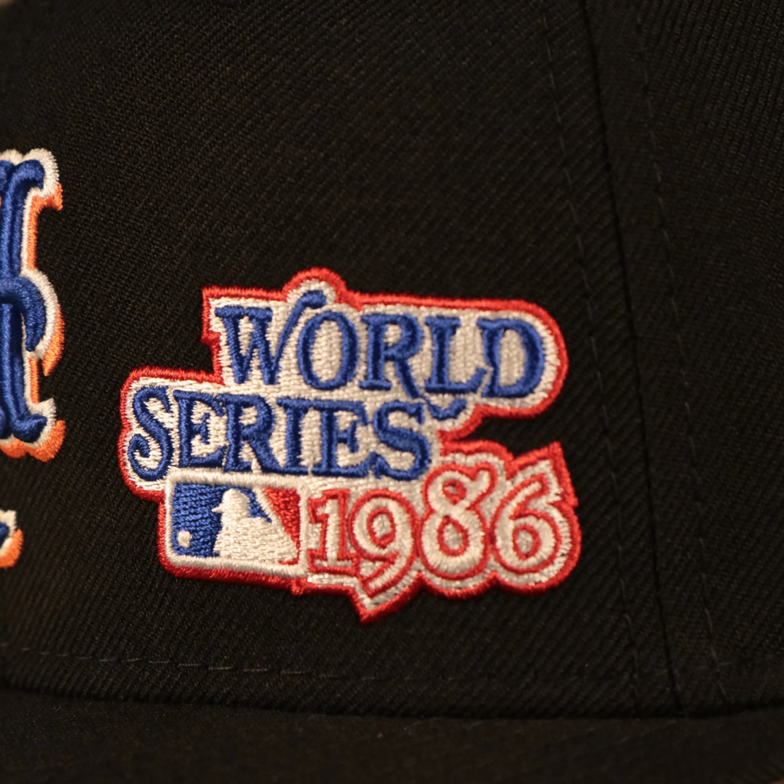 New York Mets 1986 World Series Script Patch Gray Bottom 59Fifty Fitted Cap