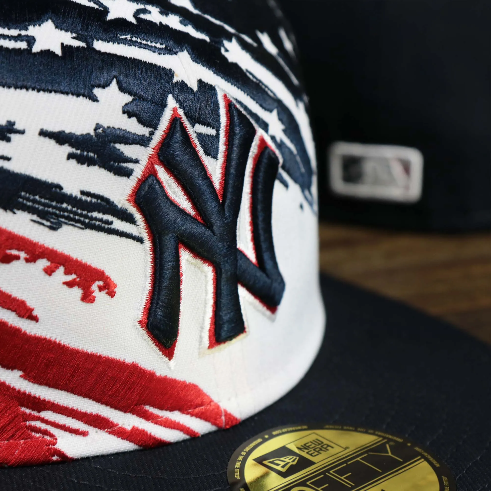 New York Yankees 2022 4th of July Stars And Stripes 59Fifty Fitted Hat | Navy 59Fifty