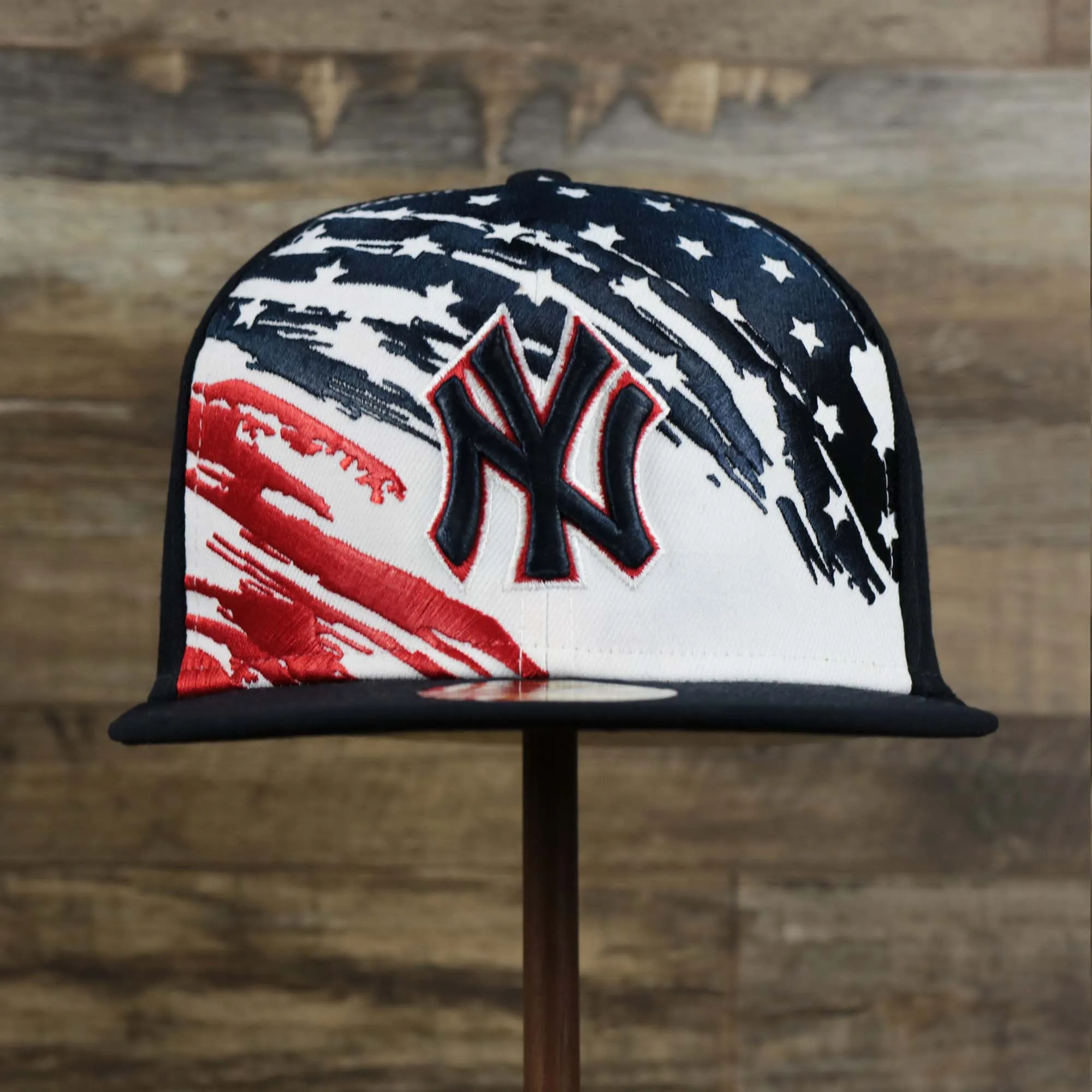 New York Yankees 2022 4th of July Stars And Stripes 59Fifty Fitted Hat | Navy 59Fifty