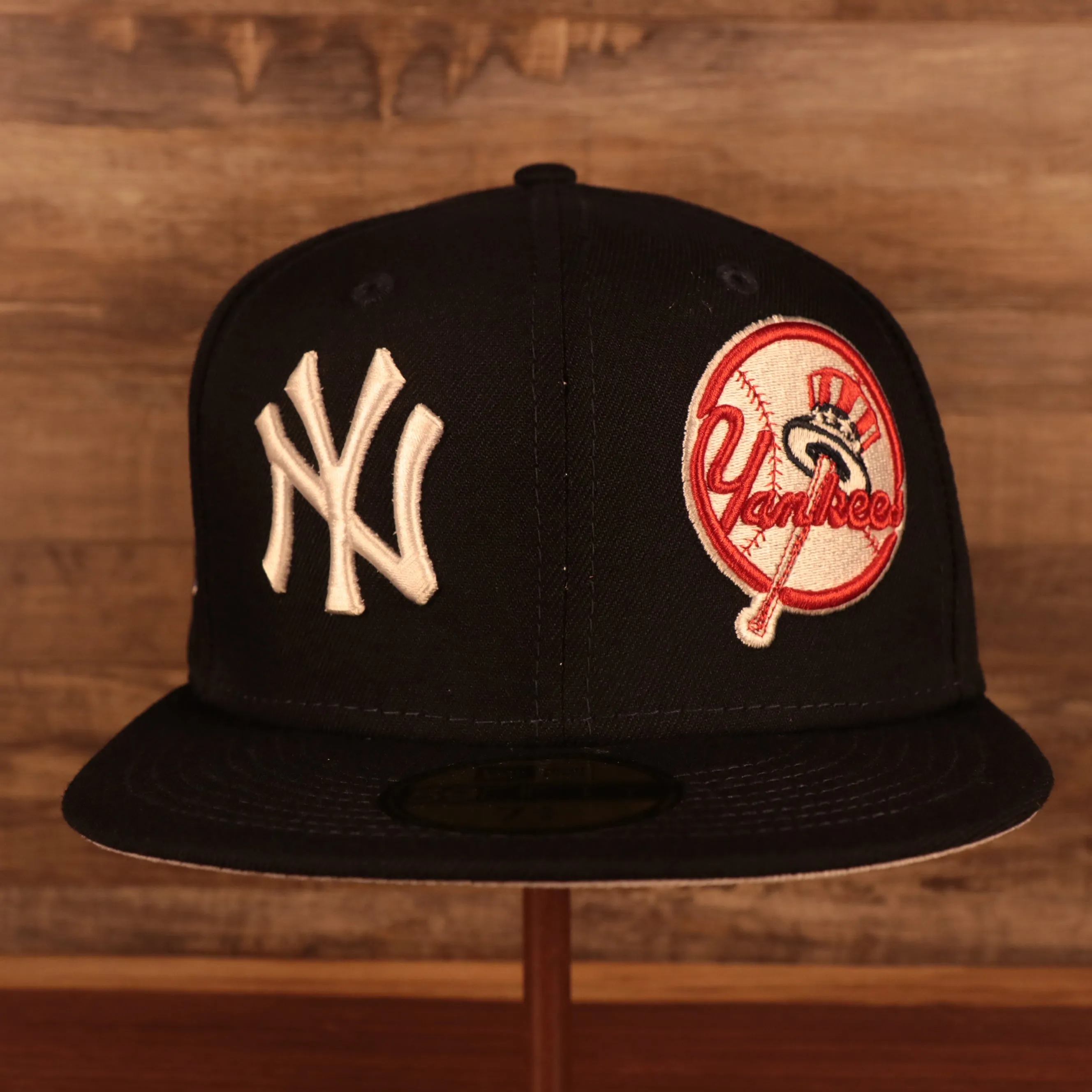 New York Yankees Patch Pride All Over Gray Bottom Side Patch 59Fifty Fitted Cap