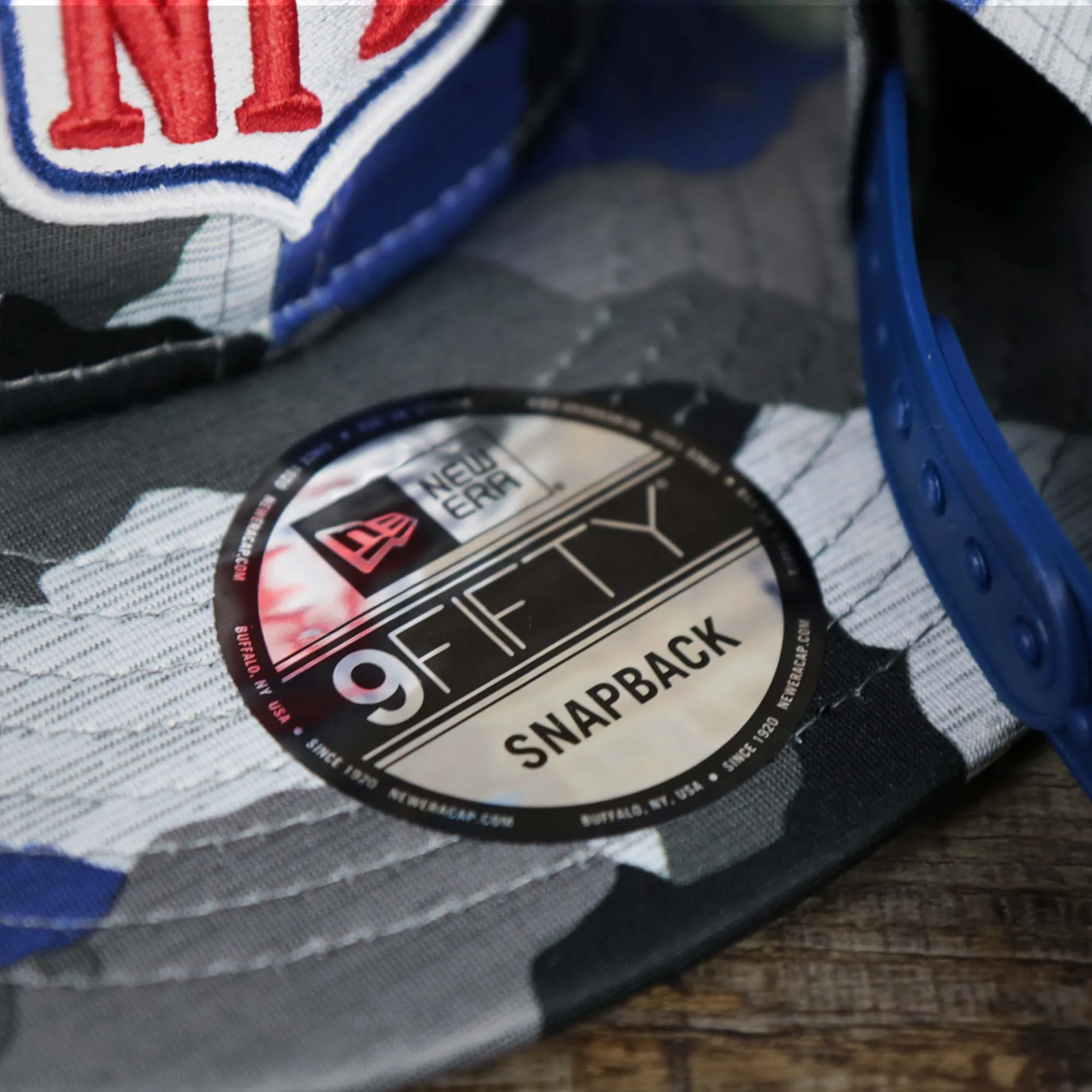 NFL Logo OnField Summer Training 2022 Camo 9Fifty Snapback | Royal Blue Camo 9Fifty