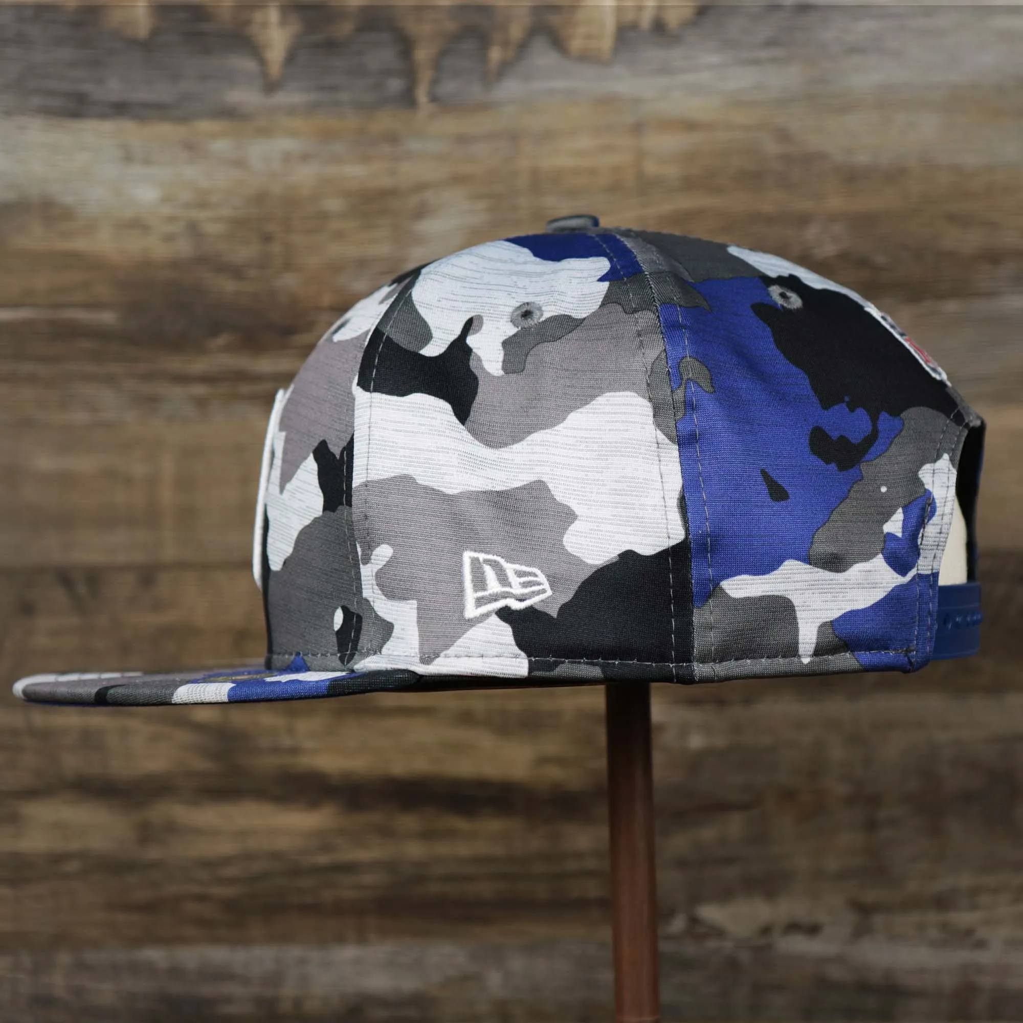 NFL Logo OnField Summer Training 2022 Camo 9Fifty Snapback | Royal Blue Camo 9Fifty