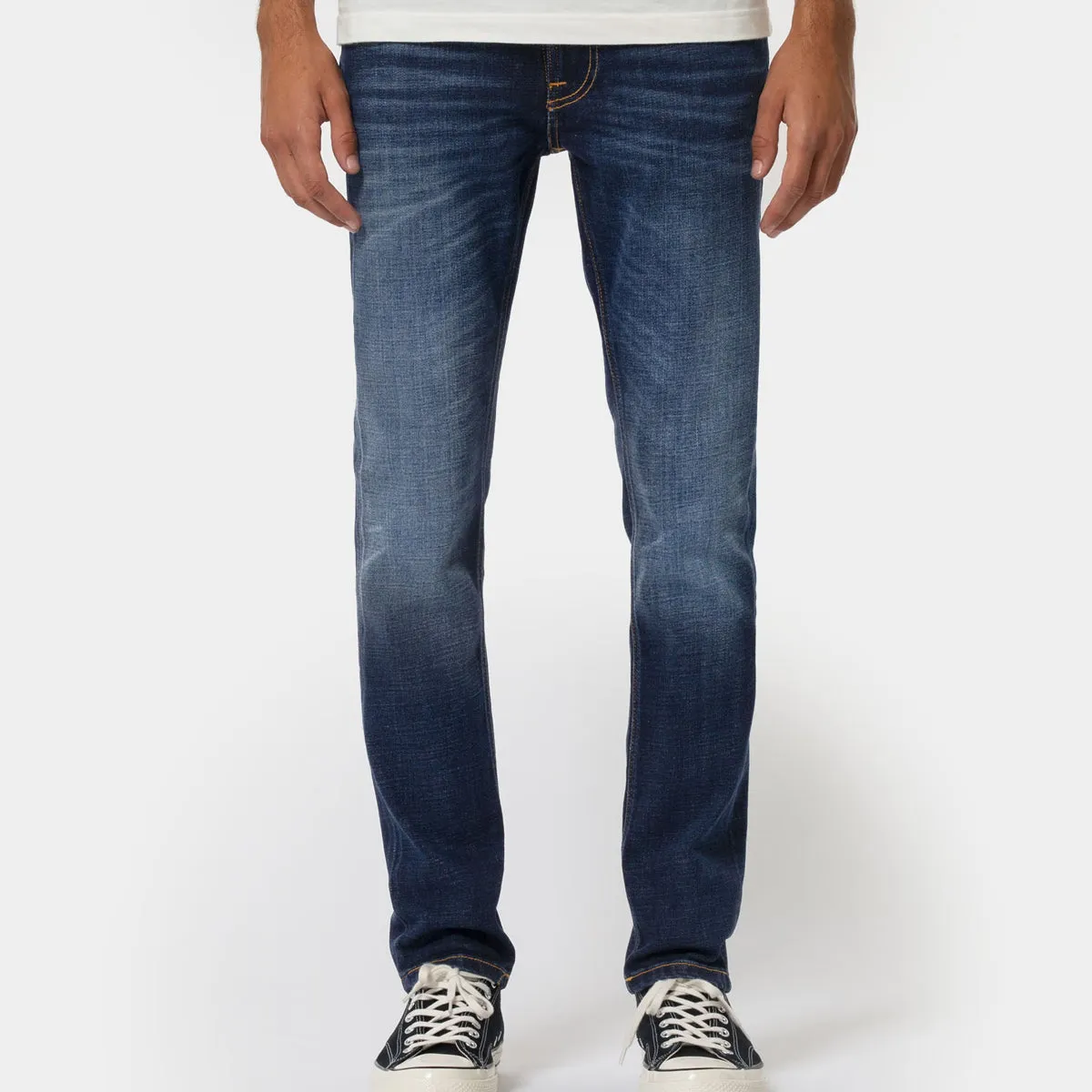 Nudie Jeans - Lean Dean Dark Deep Worn Jeans