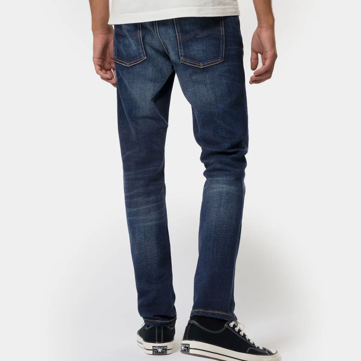 Nudie Jeans - Lean Dean Dark Deep Worn Jeans