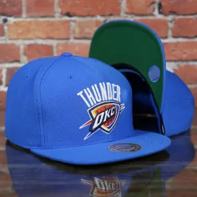 Oklahoma City Thunder Green Bottom 9Fifty Snapback Cap | Royal Blue