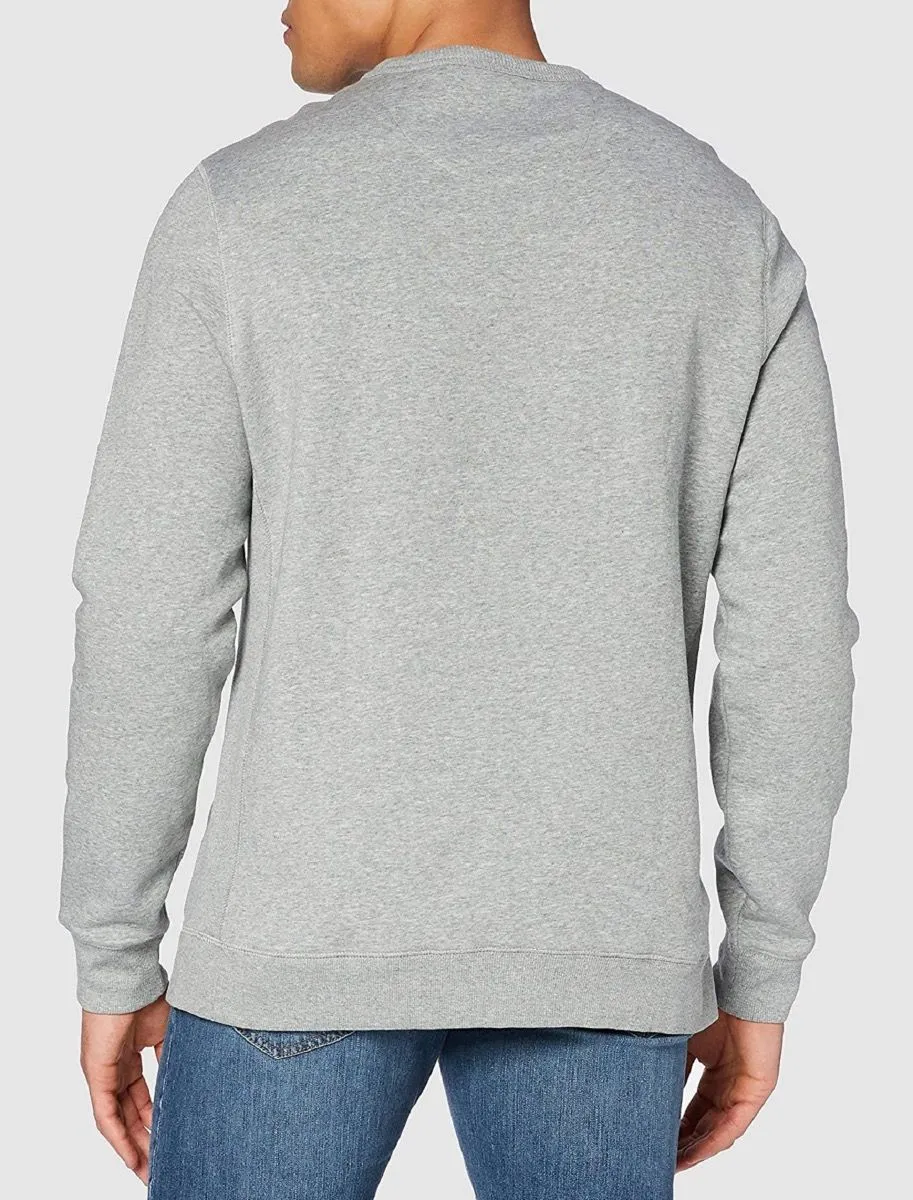 Original Penguin Sticker Pete Crew Neck Sweatshirts Rain Heather