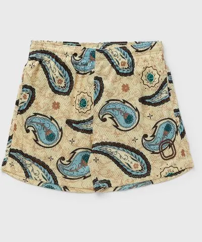 Overtime Overtime paisley hoops shorts