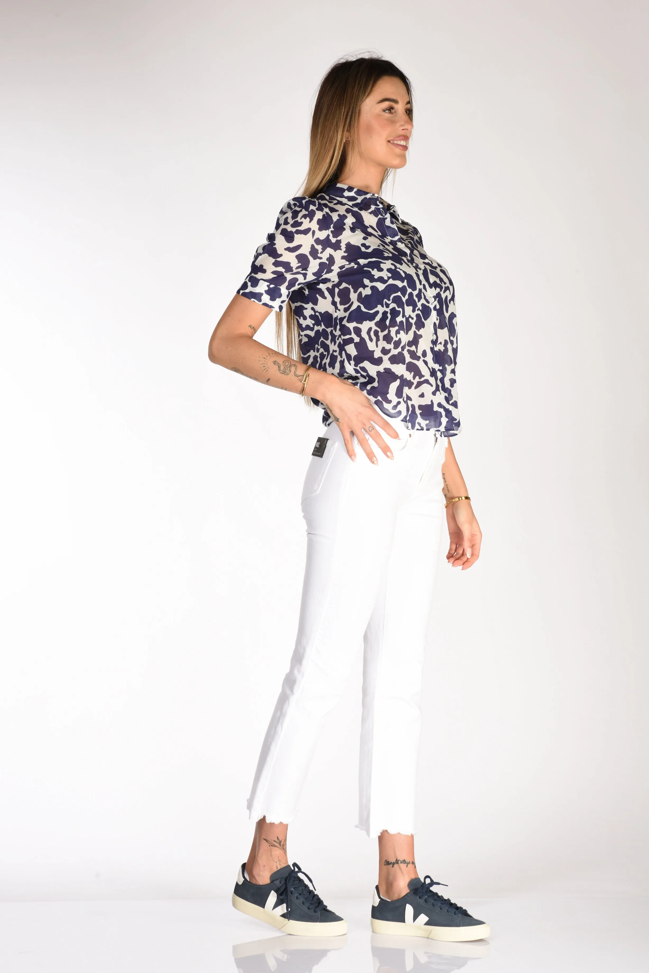 Paige Jeans Sigaretta Bianco Donna