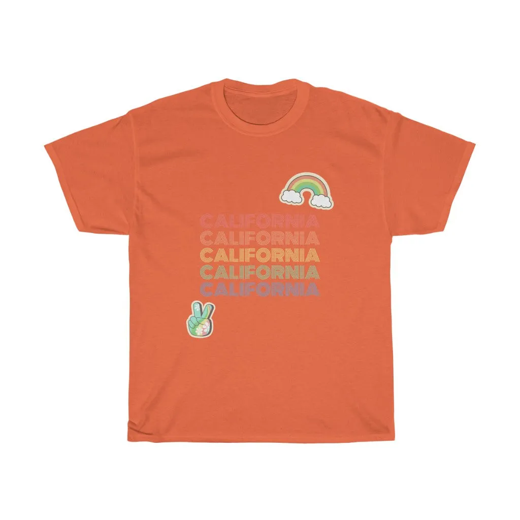 Peace Love & California Tee