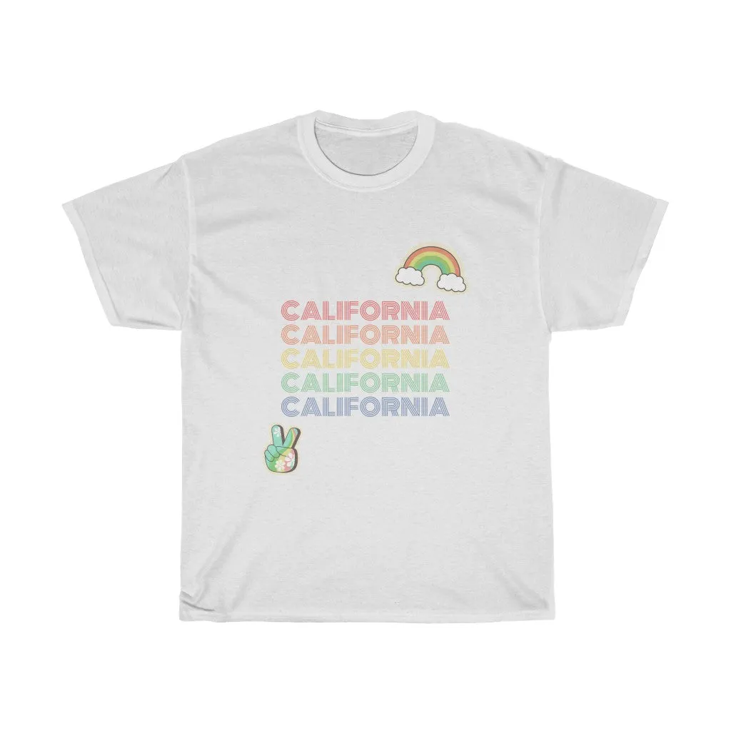 Peace Love & California Tee