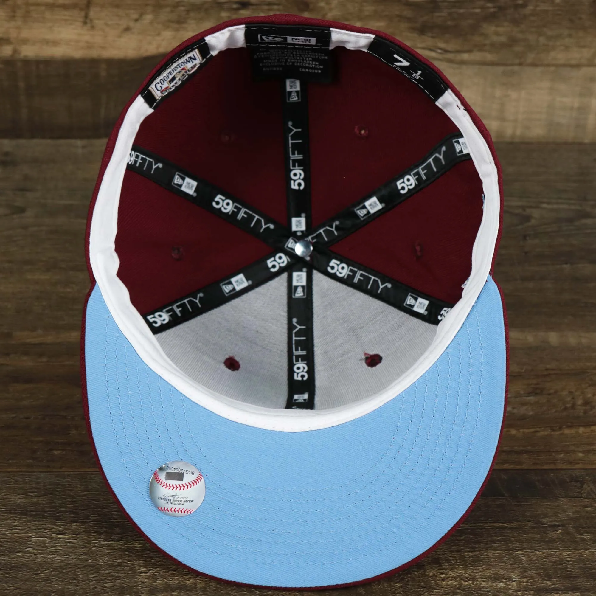 Phil and Phyllis Quakers Cooperstown 1980 World Series Retro Philadelphia Phillies 59Fifty Fitted Cap | New Era Cardinal