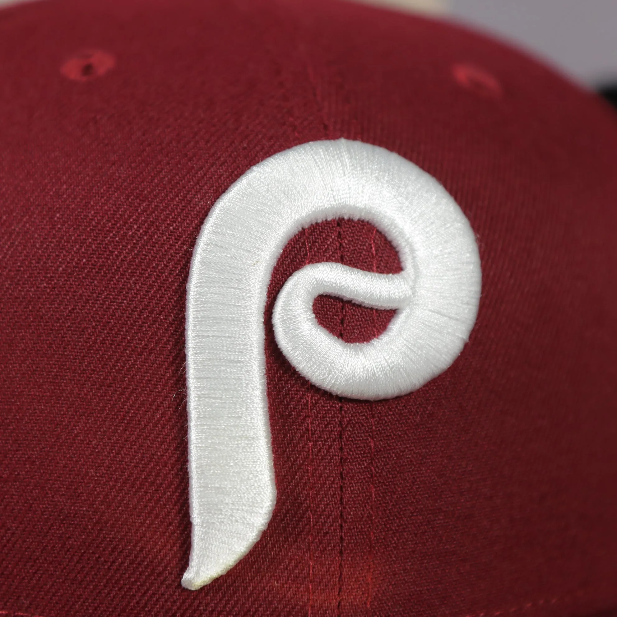 Philadelphia Phillies 1970s Cooperstown Vintage Cardinal Red New Era 59Fifty Fitted Cap