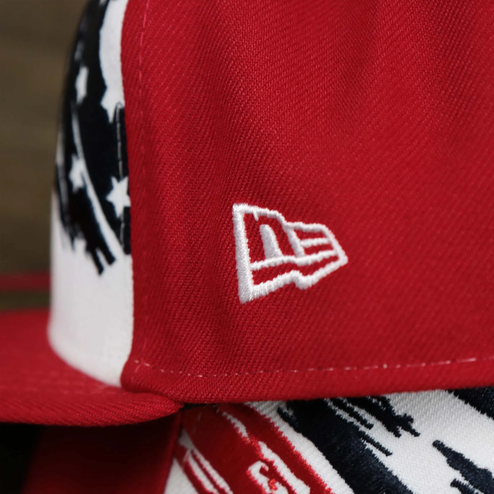 Philadelphia Phillies 2022 4th of July Stars And Stripes 59Fifty Fitted Hat | Red 59Fifty