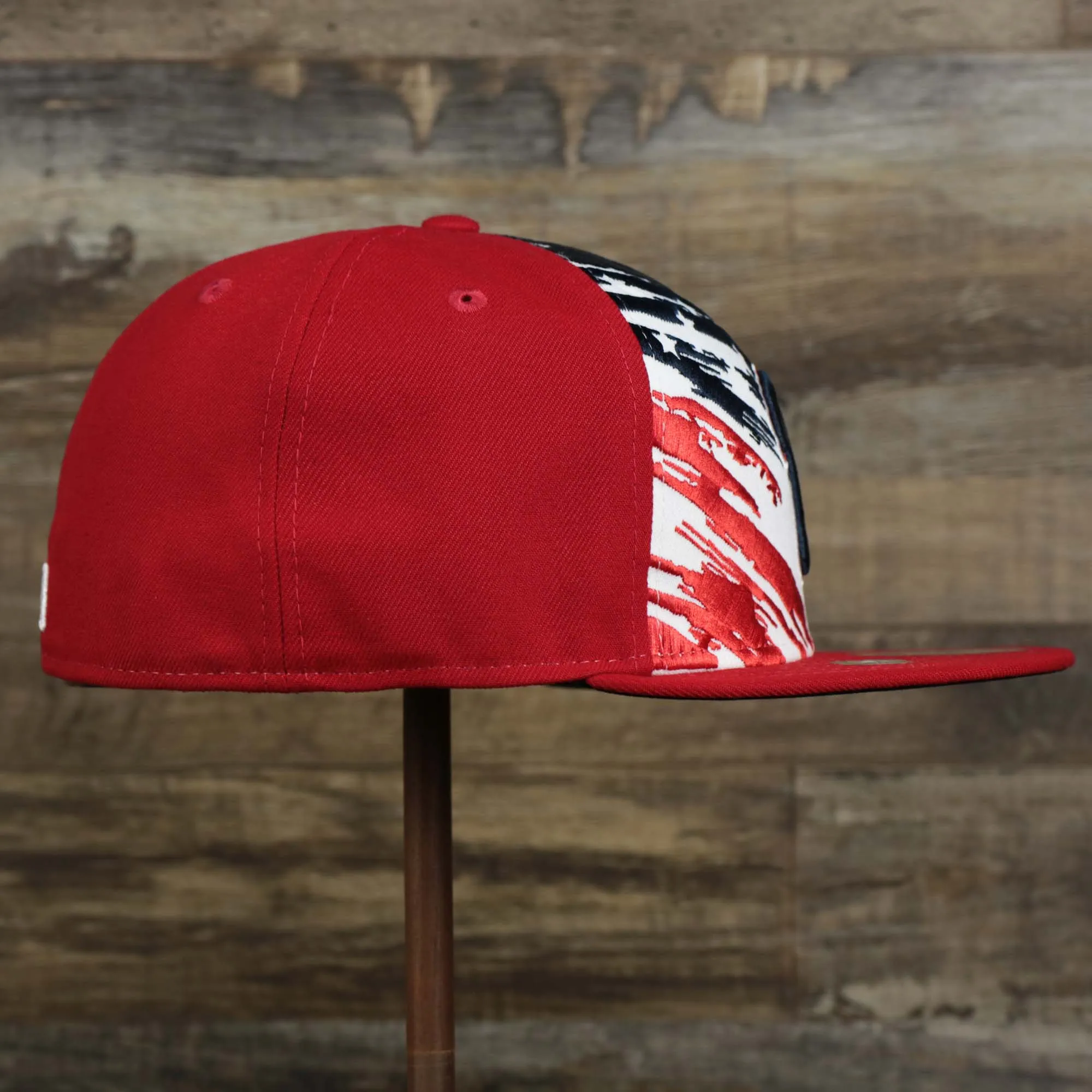 Philadelphia Phillies 2022 4th of July Stars And Stripes 59Fifty Fitted Hat | Red 59Fifty