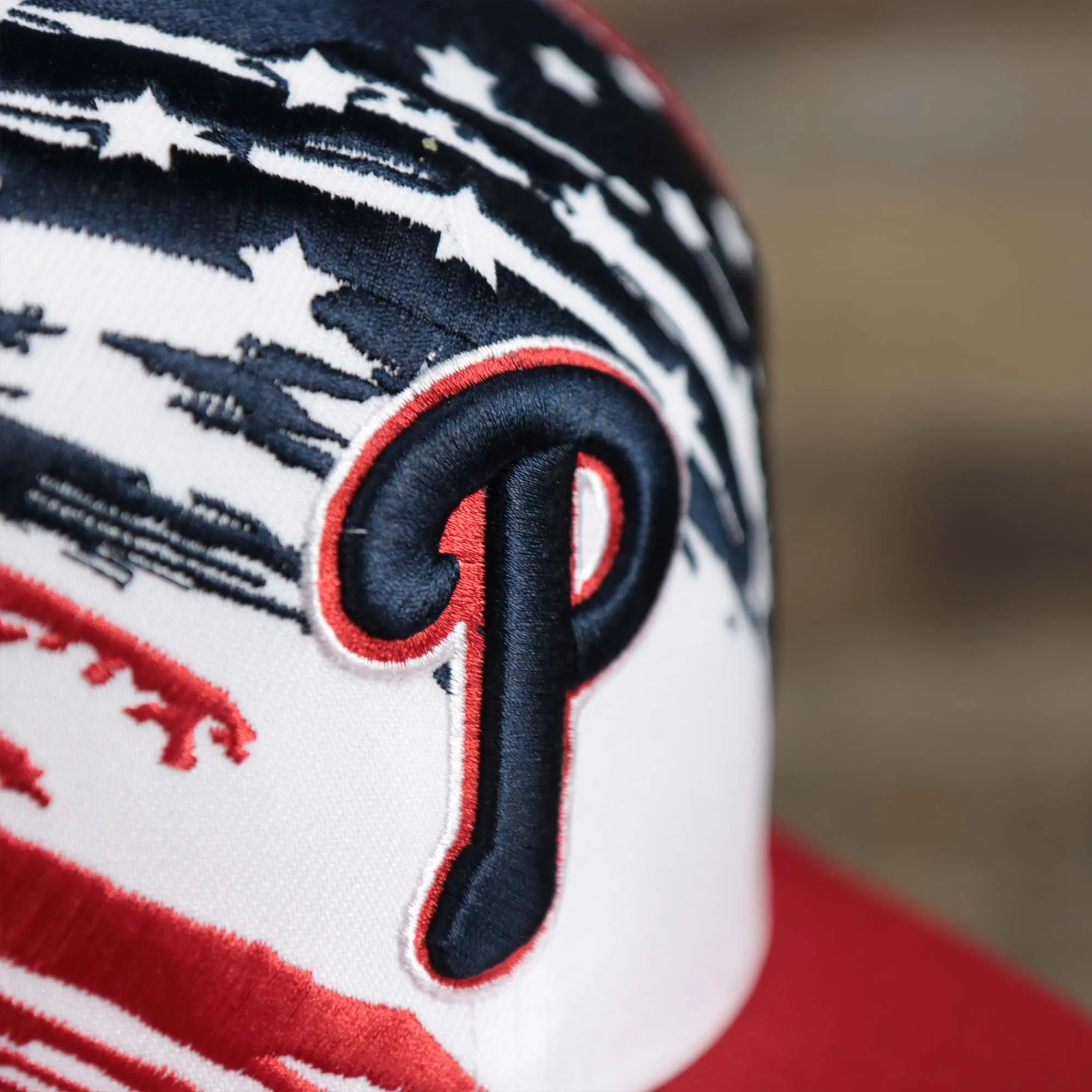 Philadelphia Phillies 2022 4th of July Stars And Stripes 9Fifty Snapback | Red Snapback