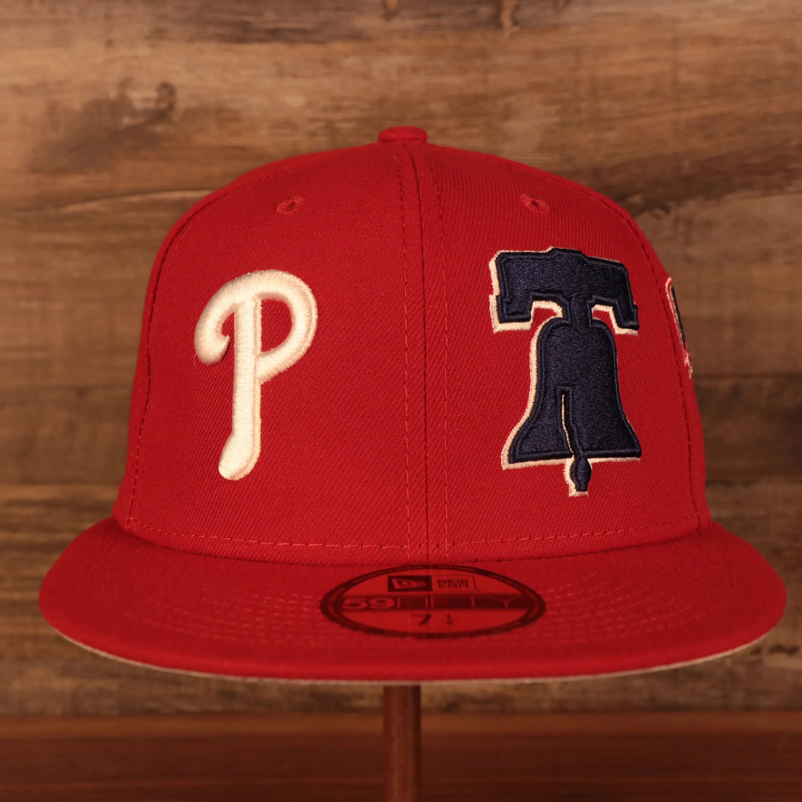 Philadelphia Phillies Patch Pride All Over Gray Bottom Side Patch 59Fifty Fitted Cap