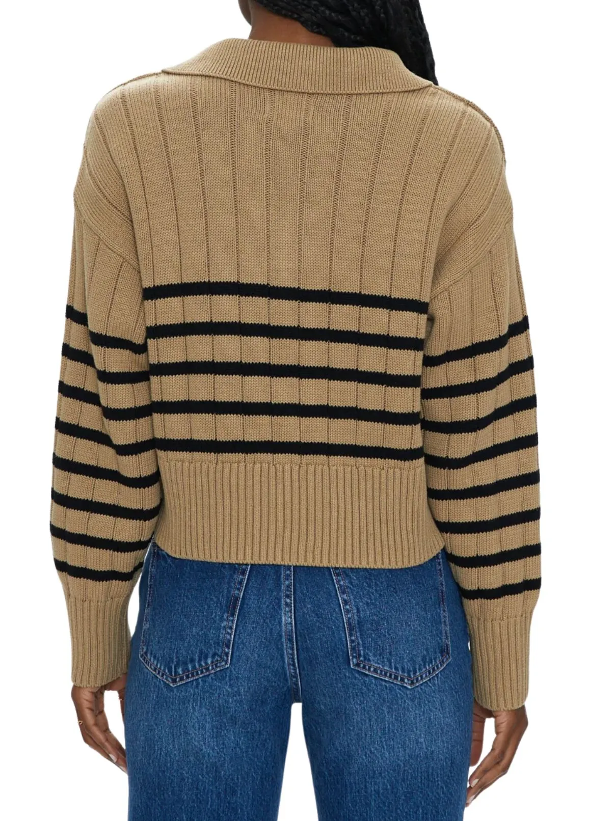 Pistola Arlo Sweater in Tan/Black Stripe