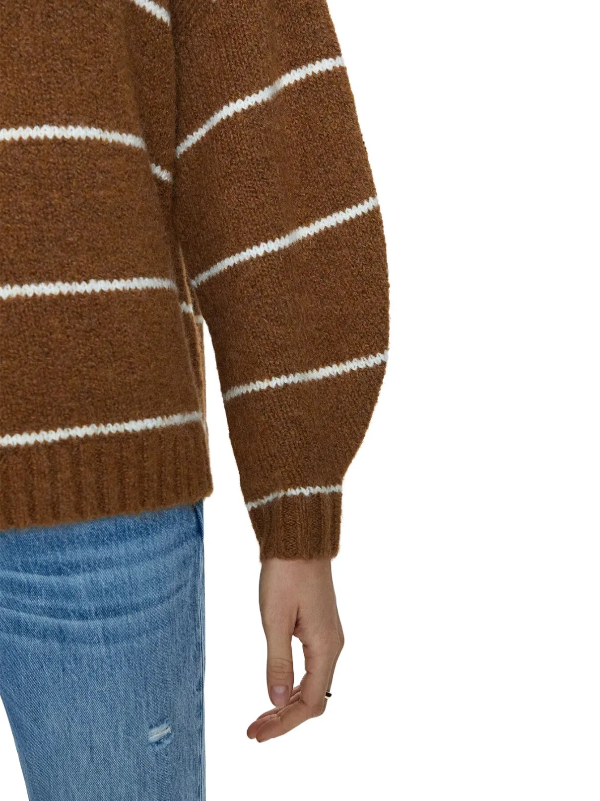 Pistola Carlen Stripe Oversized Sweater in Praline