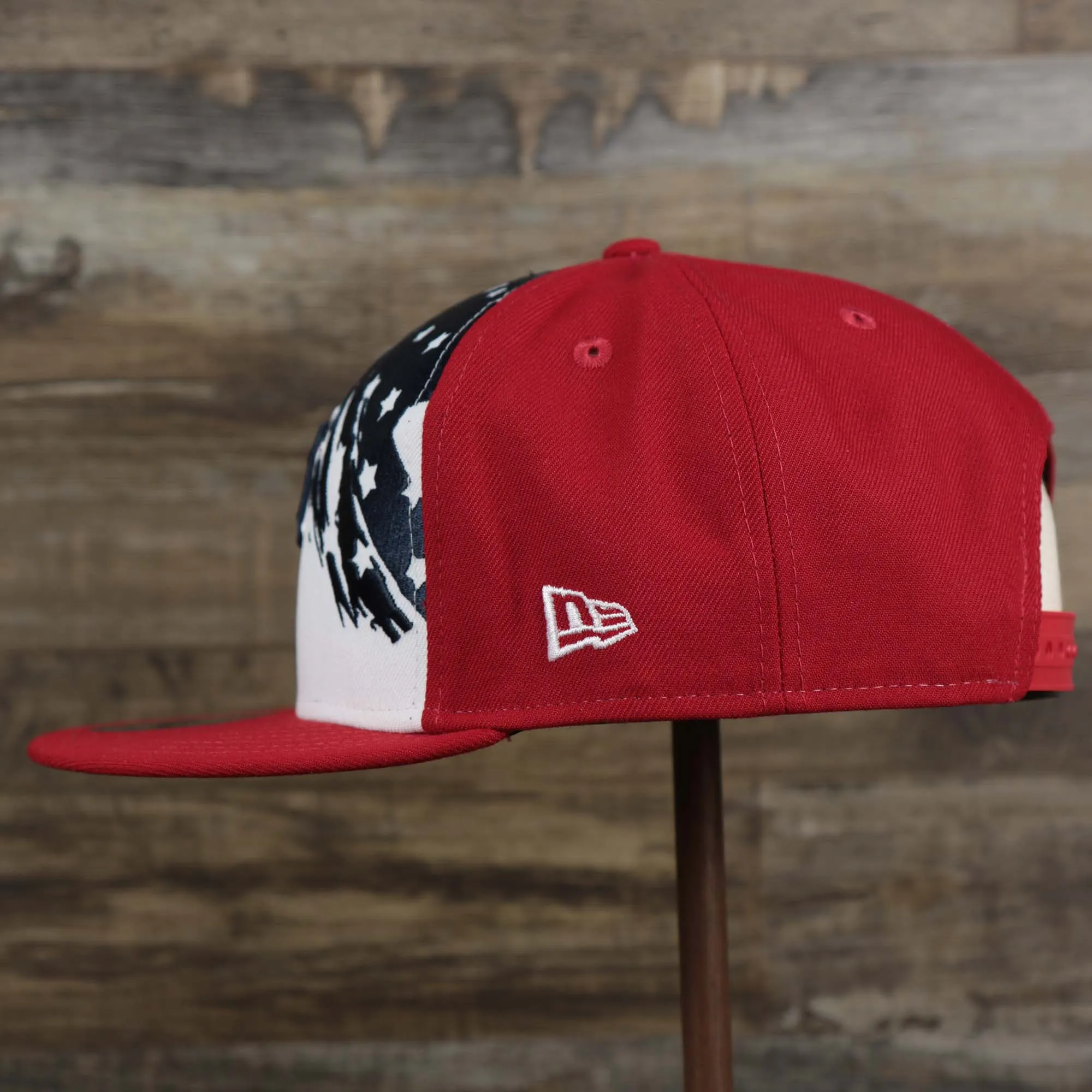 Pittsburgh Pirates 2022 4th of July Stars And Stripes 9Fifty Snapback | Red Snapback