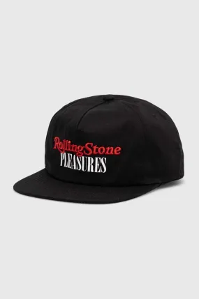 PLEASURES cotton baseball cap black color