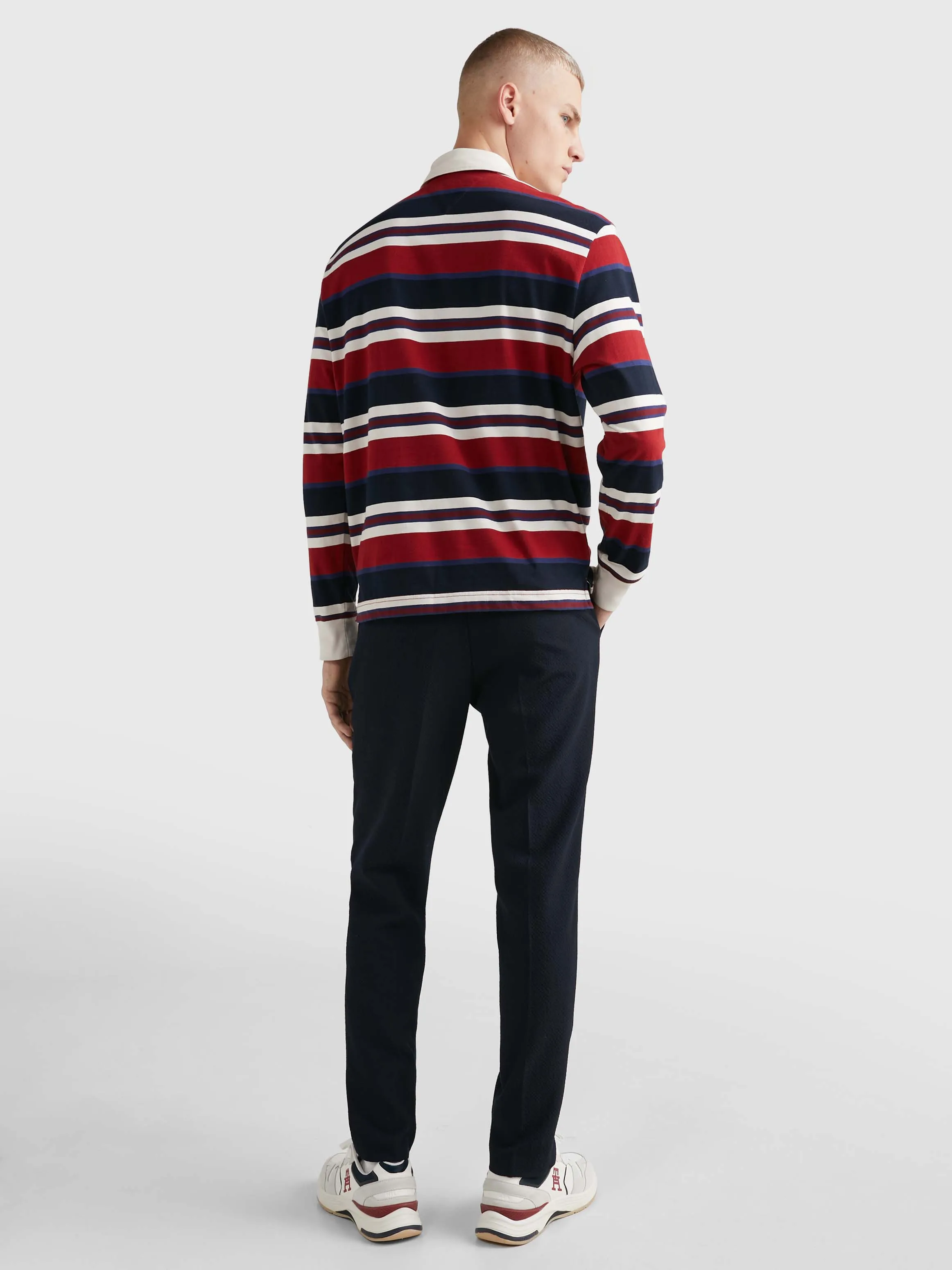 Prep Stripe Casual Fit Rugby Shirt | Sweatshirts & Hoodies | Tommy Hilfiger