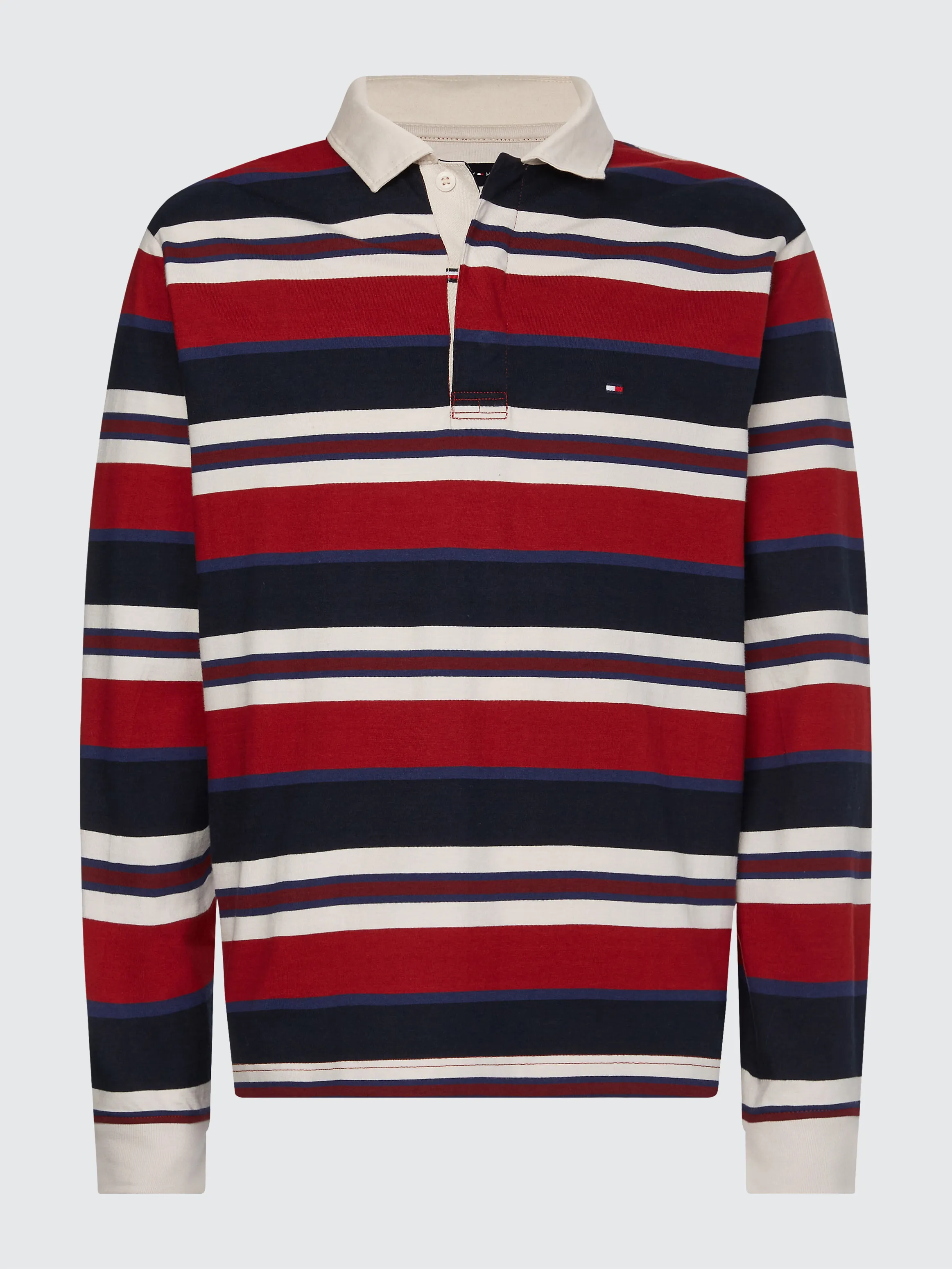 Prep Stripe Casual Fit Rugby Shirt | Sweatshirts & Hoodies | Tommy Hilfiger