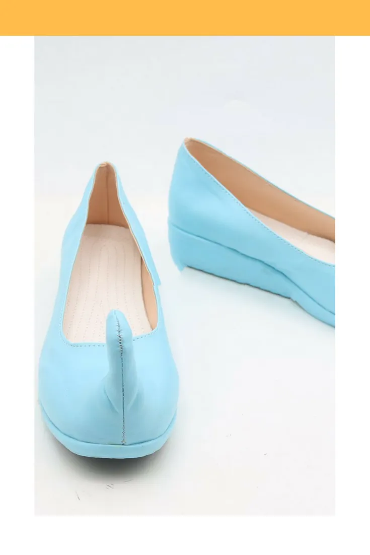 Princess Jasmine Aladdin Sky Blue Cosplay Shoes