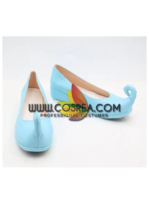 Princess Jasmine Aladdin Sky Blue Cosplay Shoes