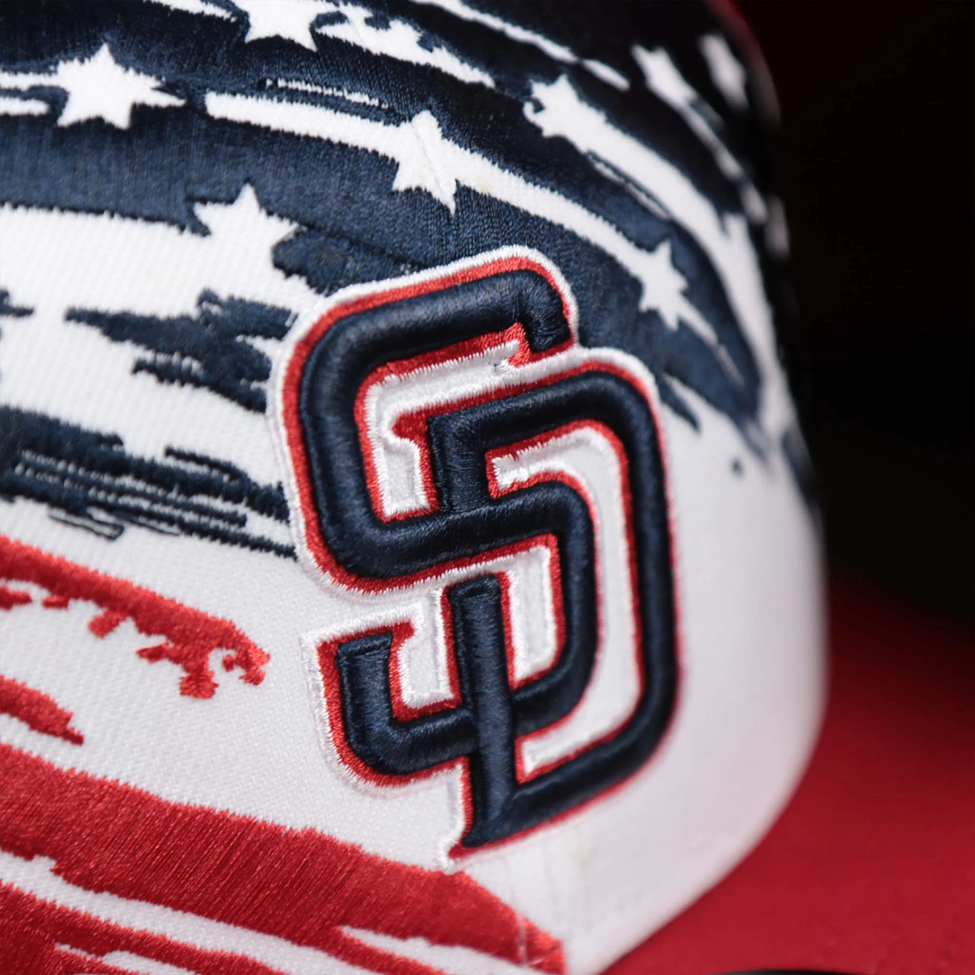 San Diego Padres 2022 4th of July Stars And Stripes 9Fifty Snapback | Red Snapback