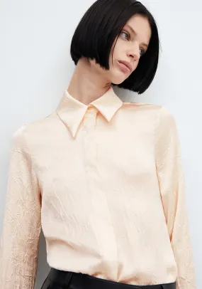 Satin textured shirt