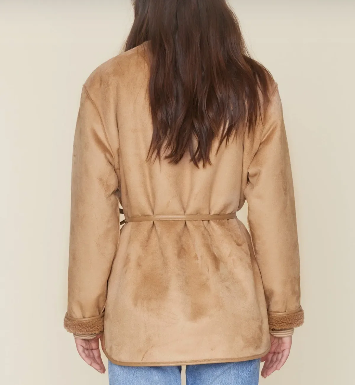 Sinclair Suede Coat - Driftwood