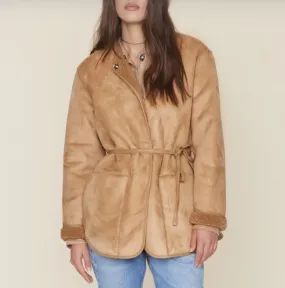 Sinclair Suede Coat - Driftwood