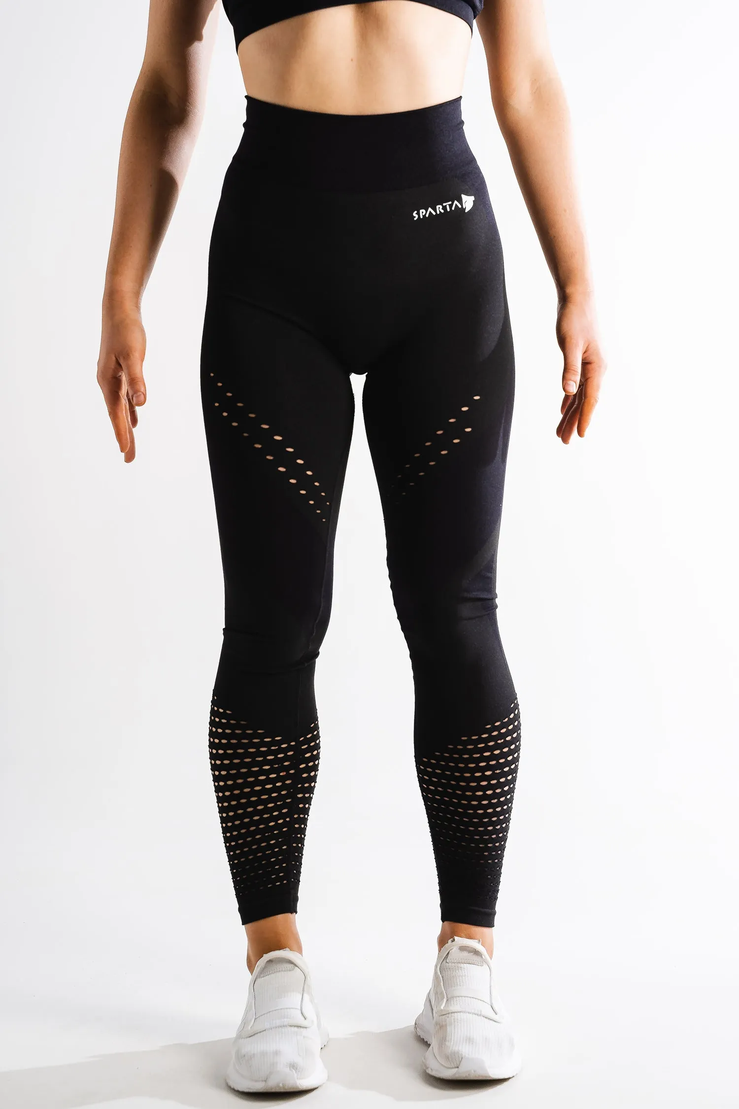 Sparta Laconic Seamless Leggings - Black