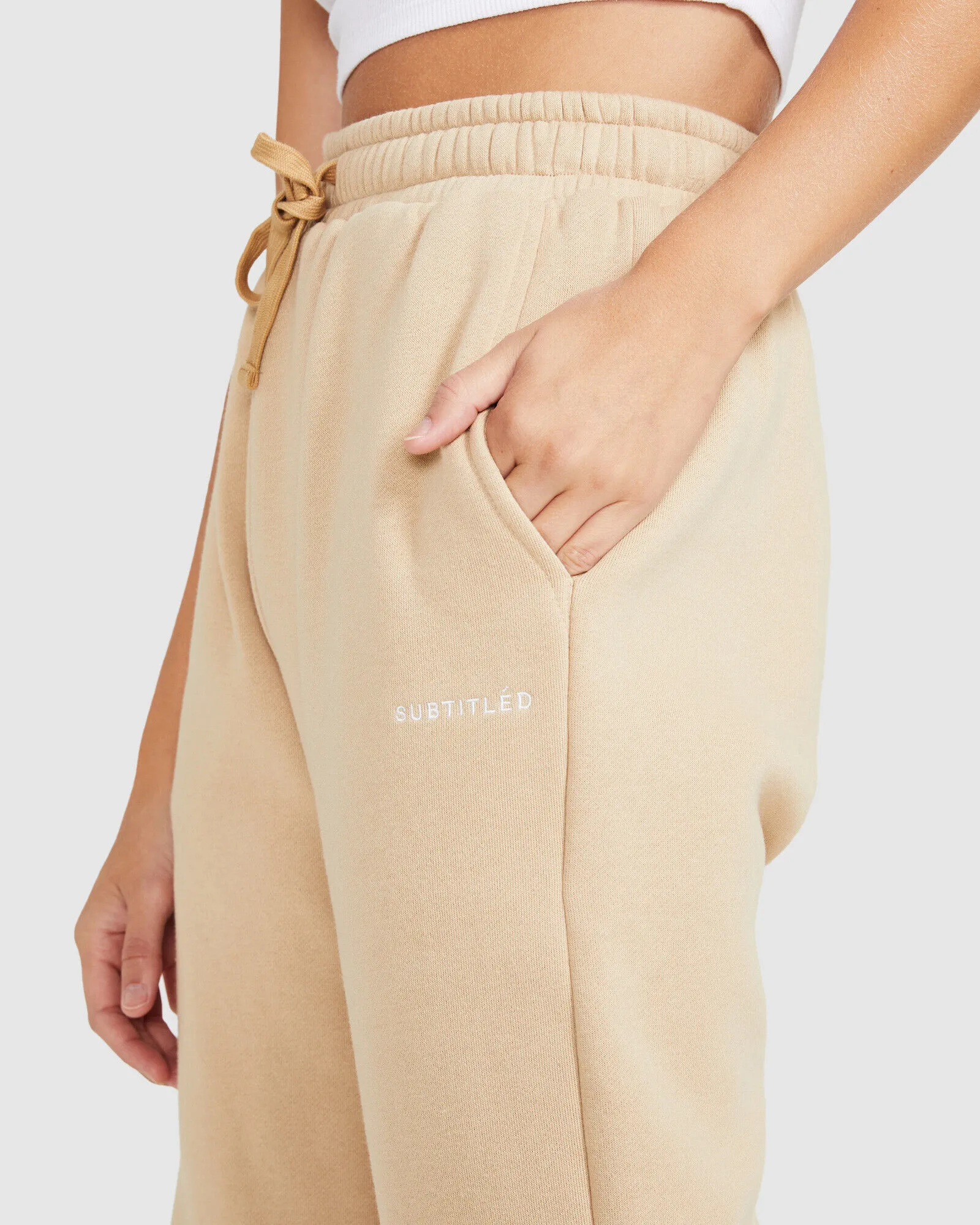 Subtitled Trackpants Camel