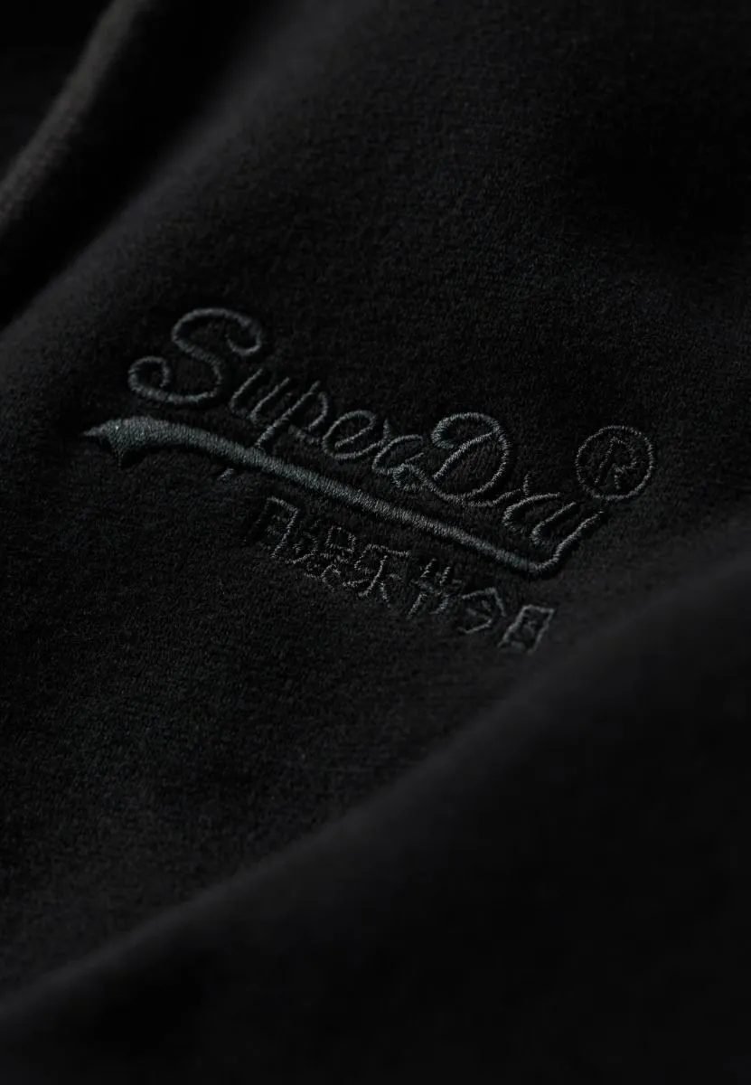 Superdry Essential Logo Zip Up Hooded Sweatshirts Black