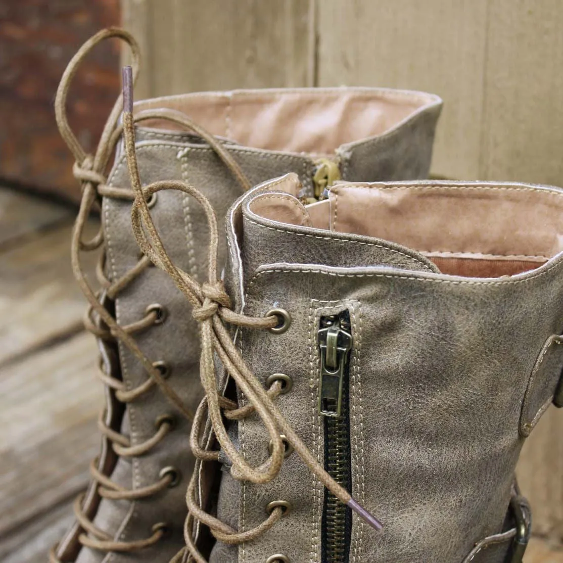 Sweet & Rugged Combat Boots