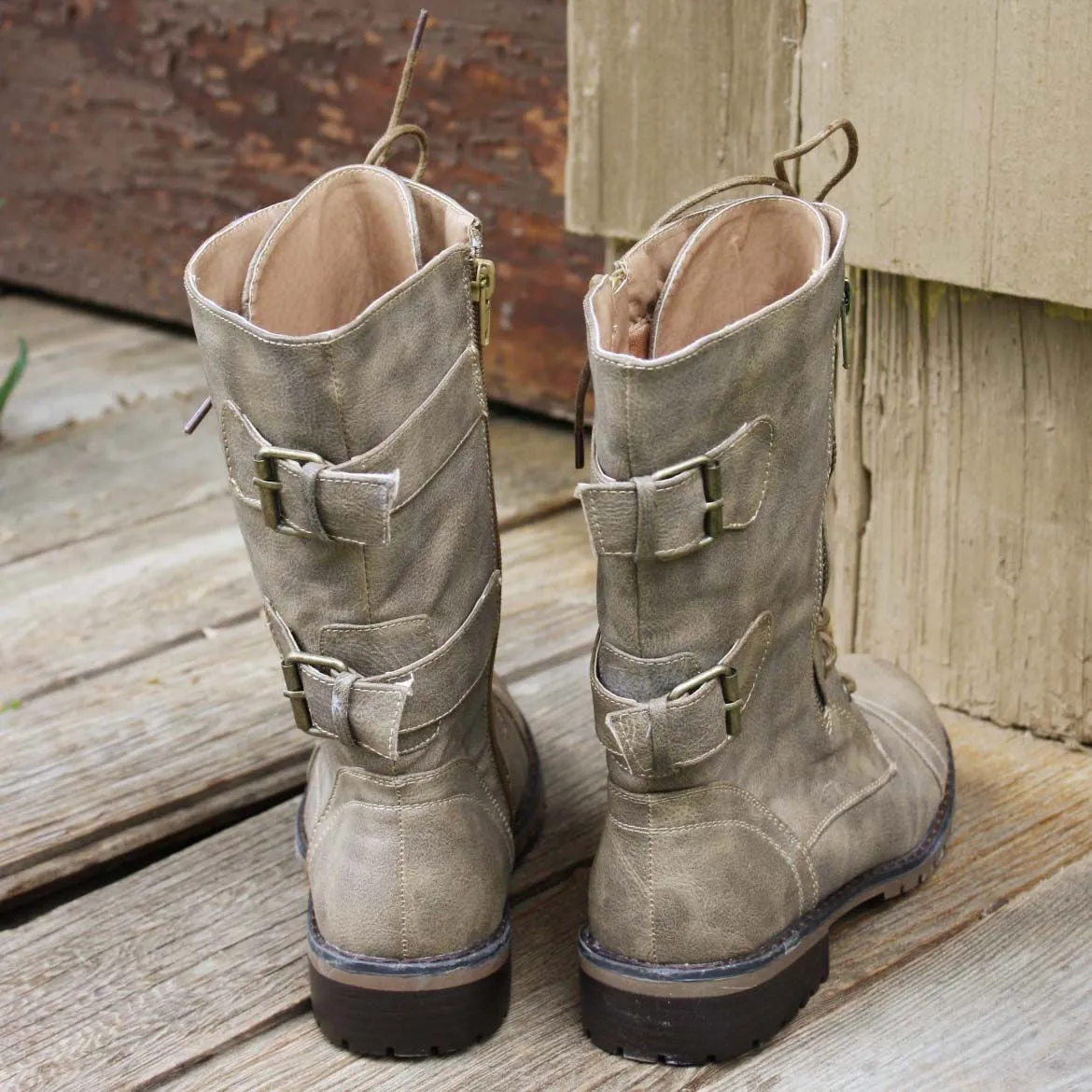 Sweet & Rugged Combat Boots