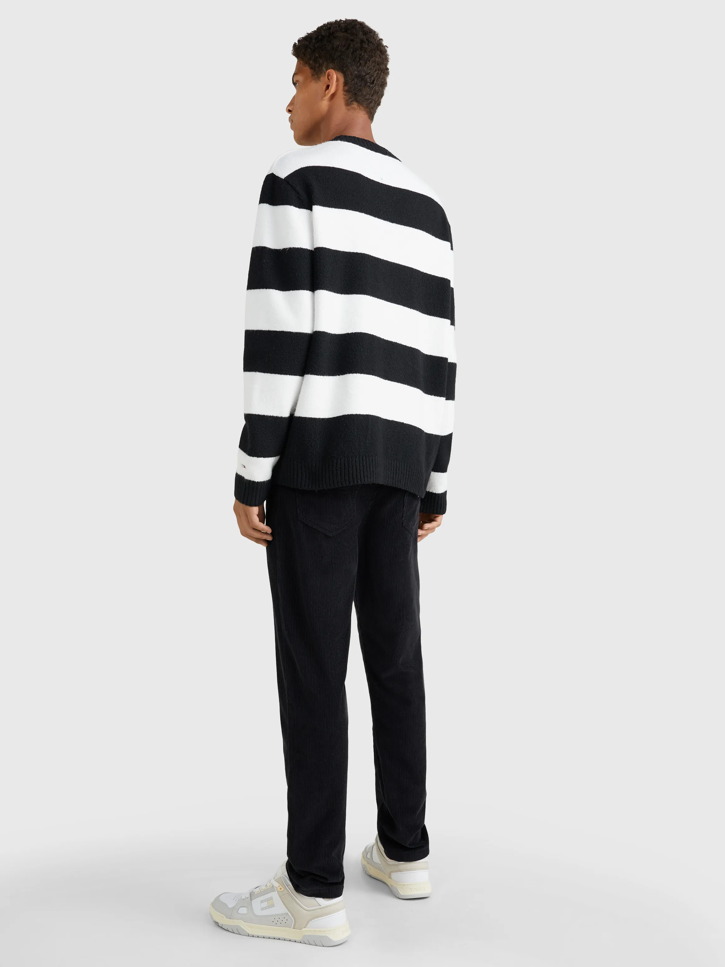 Textured Stripe Relaxed Fit Jumper | Sweatshirts & Hoodies | Tommy Jeans