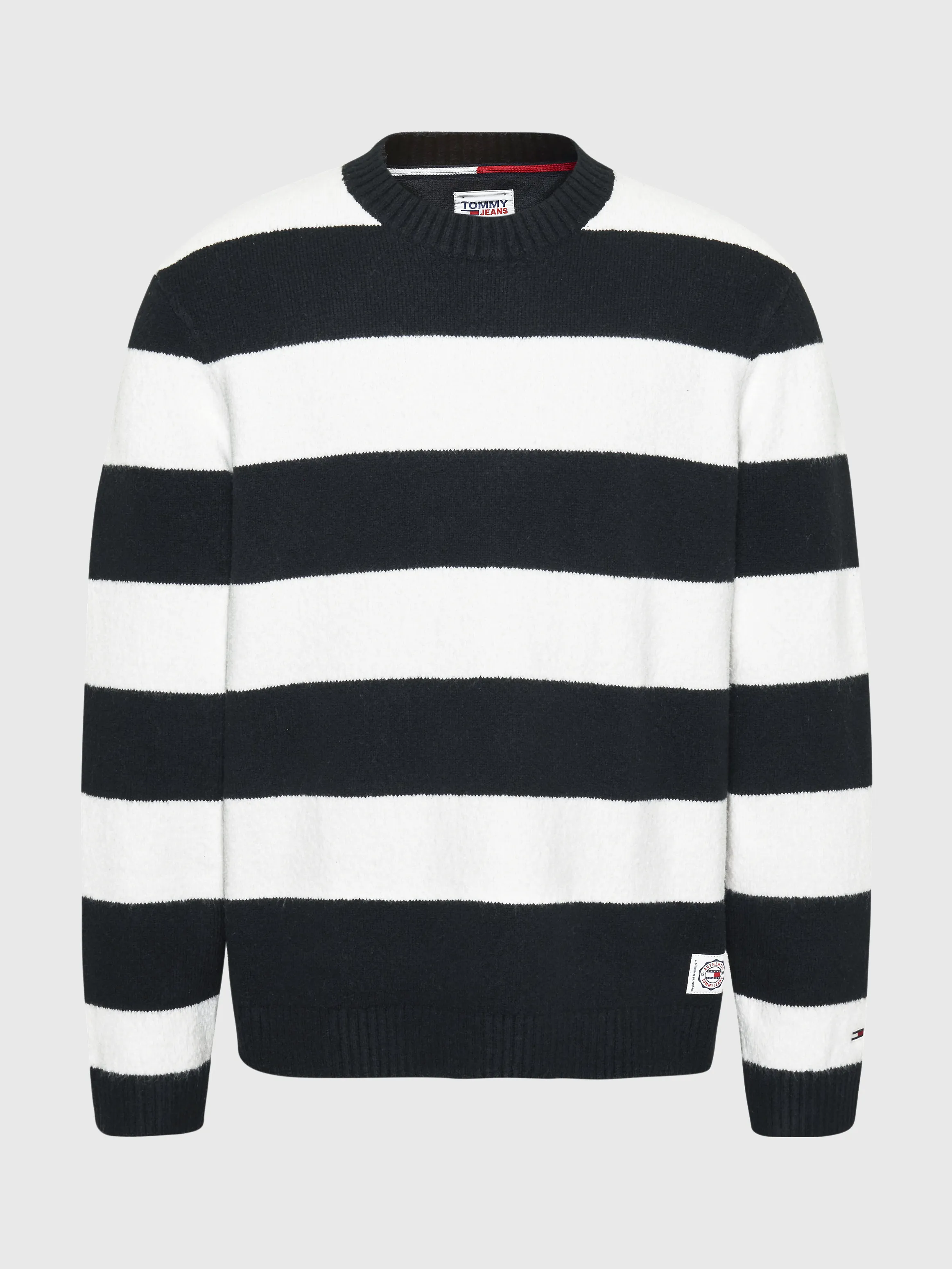 Textured Stripe Relaxed Fit Jumper | Sweatshirts & Hoodies | Tommy Jeans