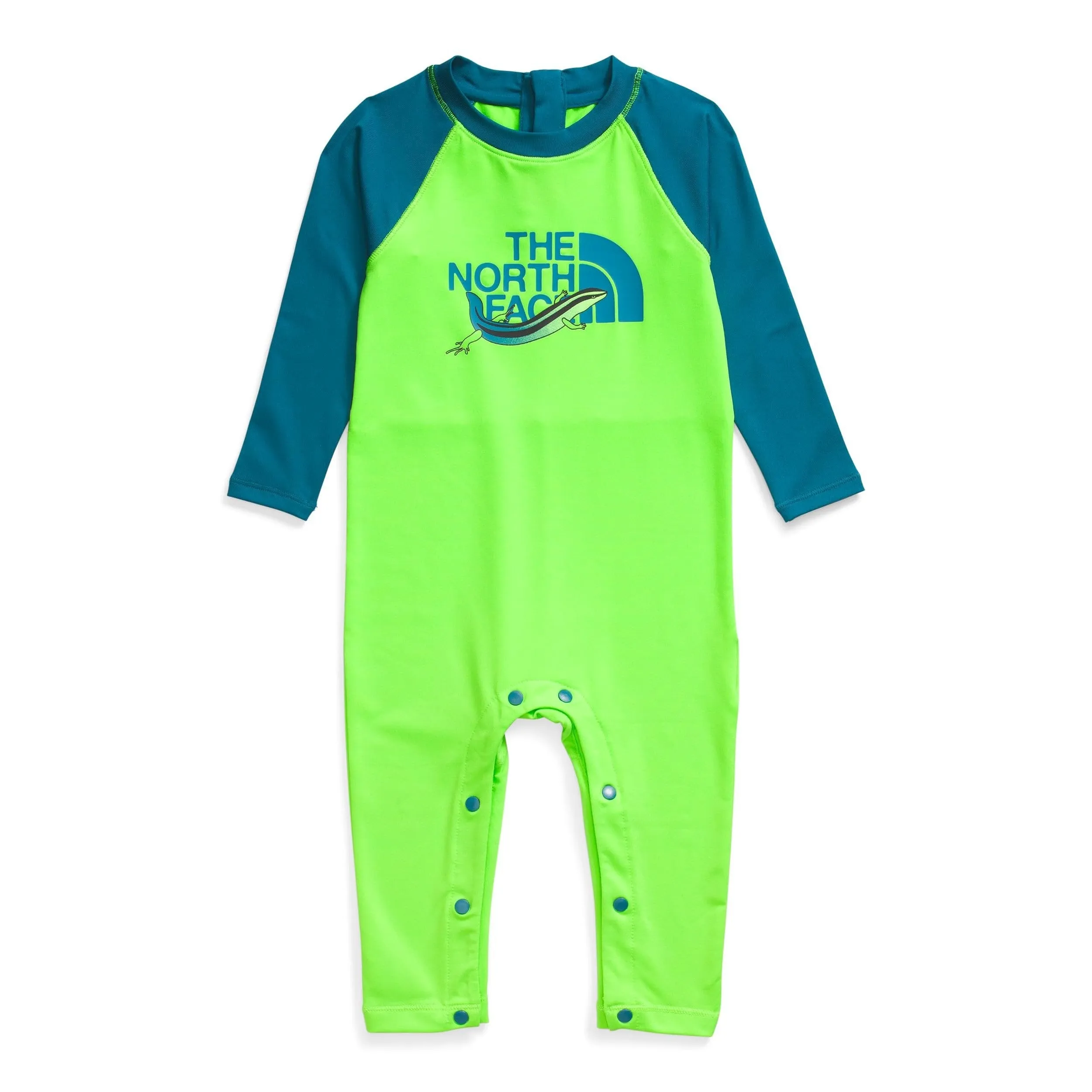 THE NORTH FACE Baby Amphibious Sun One-Piece, Safety Green, 0-3 Months